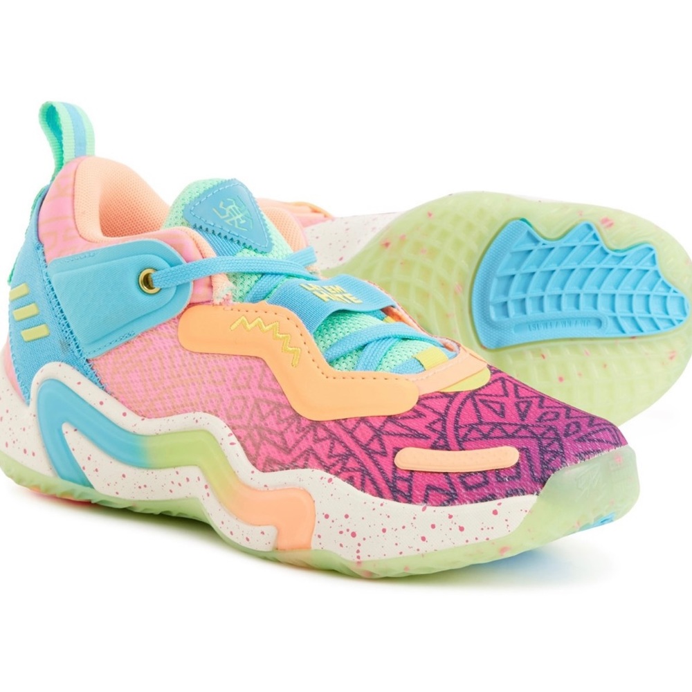 adidas Girls SM D.O.N. Issue 3 C Basketball Shoes - NEW
